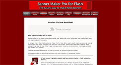 Desktop Screenshot of bannermakerproforflash.com